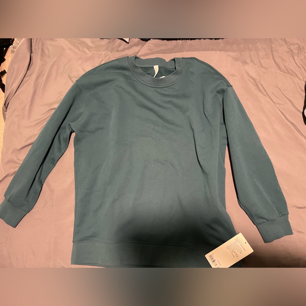 lululemon athletica Teal Crew Neck Sweater